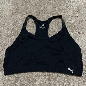Puma XL Black Racerback Sports Bra